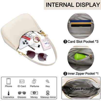 Retro Chic Hobo Bag - Cute Underarm Purse