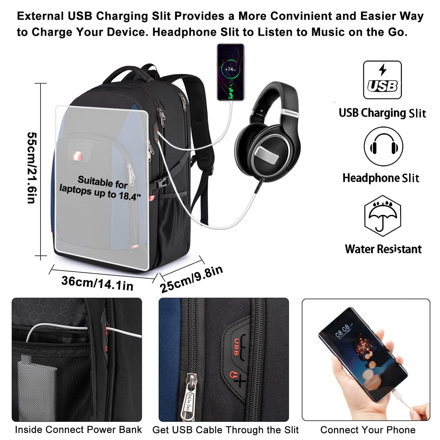 ChargeMate Laptop Backpack