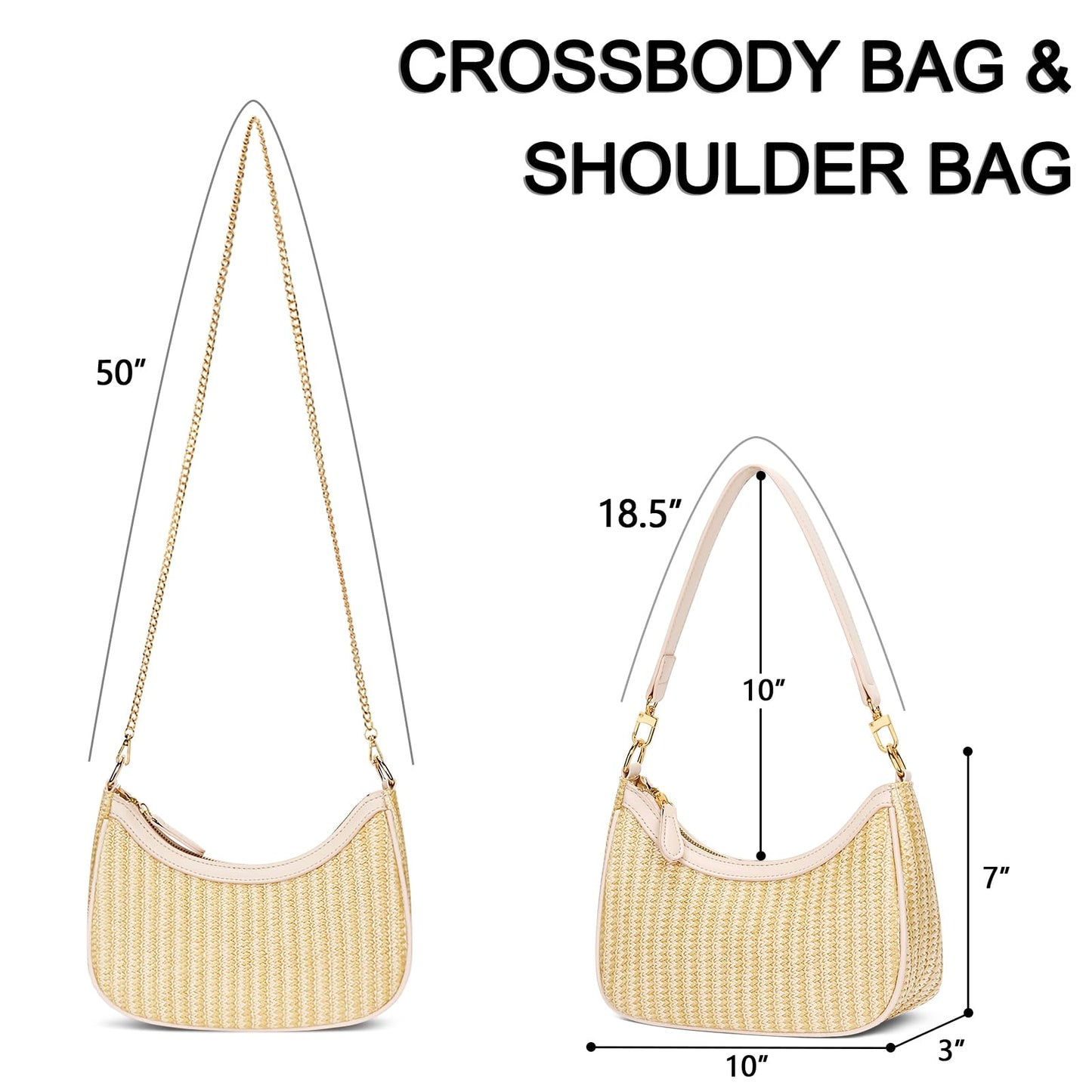 Retro Chic Hobo Bag - Cute Underarm Purse