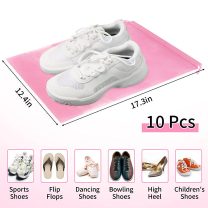 Travel Clear Shoe Bags - 5 Pack Waterproof Storage