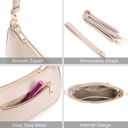 Retro Vegan Leather Shoulder Bag