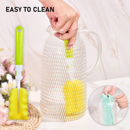 Aofmee Stainless Precision Pitcher - 68oz Borosilicate