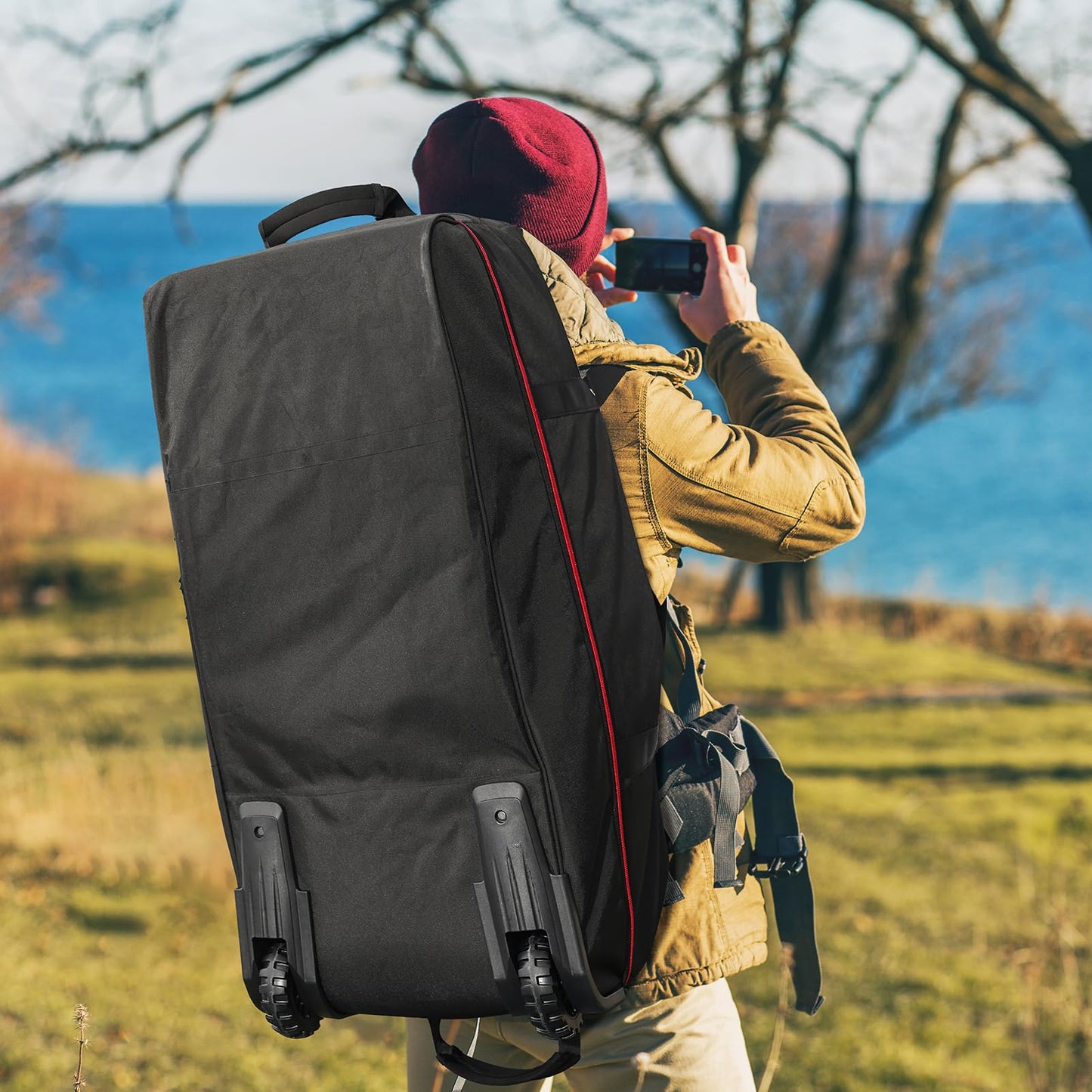 AquaRoll 29 Quilted Wheeled Duffle Backpack