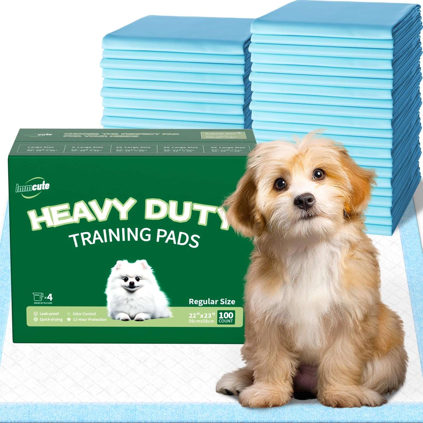 Puppy Pee Pro Pads - 100 Count Super Absorbent Set