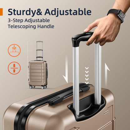 Expandable ShowKoo Suitcase - Durable & TSA Lock