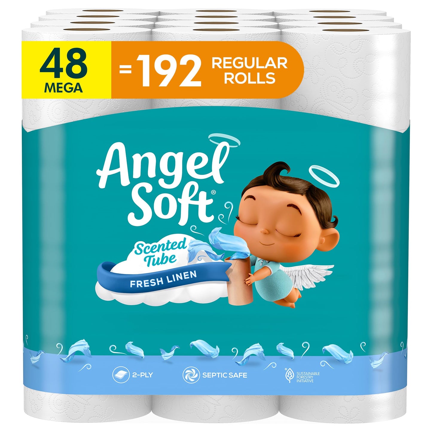 Angel Fresh Lavender Mega Toilet Rolls - Soft & Strong