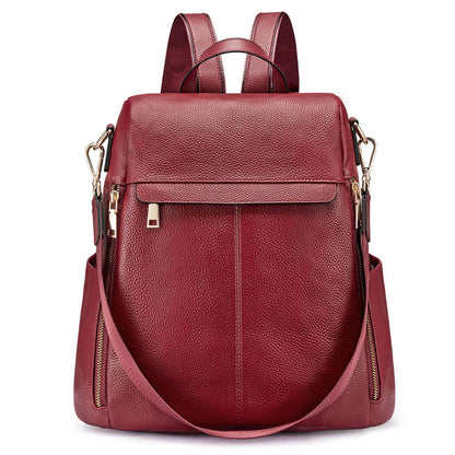 Kattee Women's Luxe Anti-Theft Leather Backpack Bag