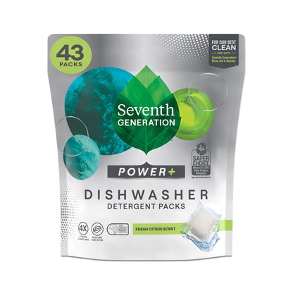 SeventhGen Citrus Sparkle Dishwasher Tabs Duo Pack