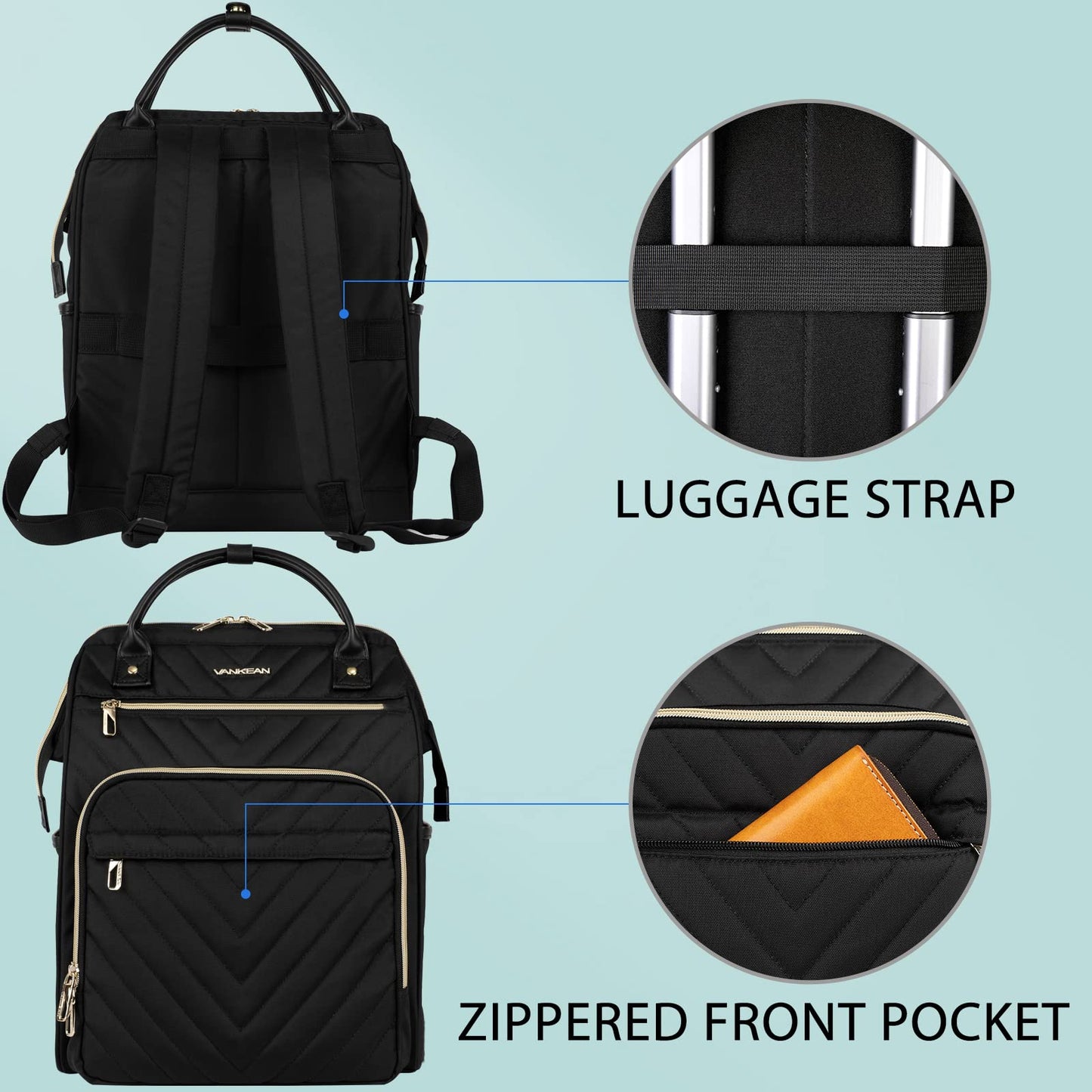 Vankean 17 Laptop Backpack