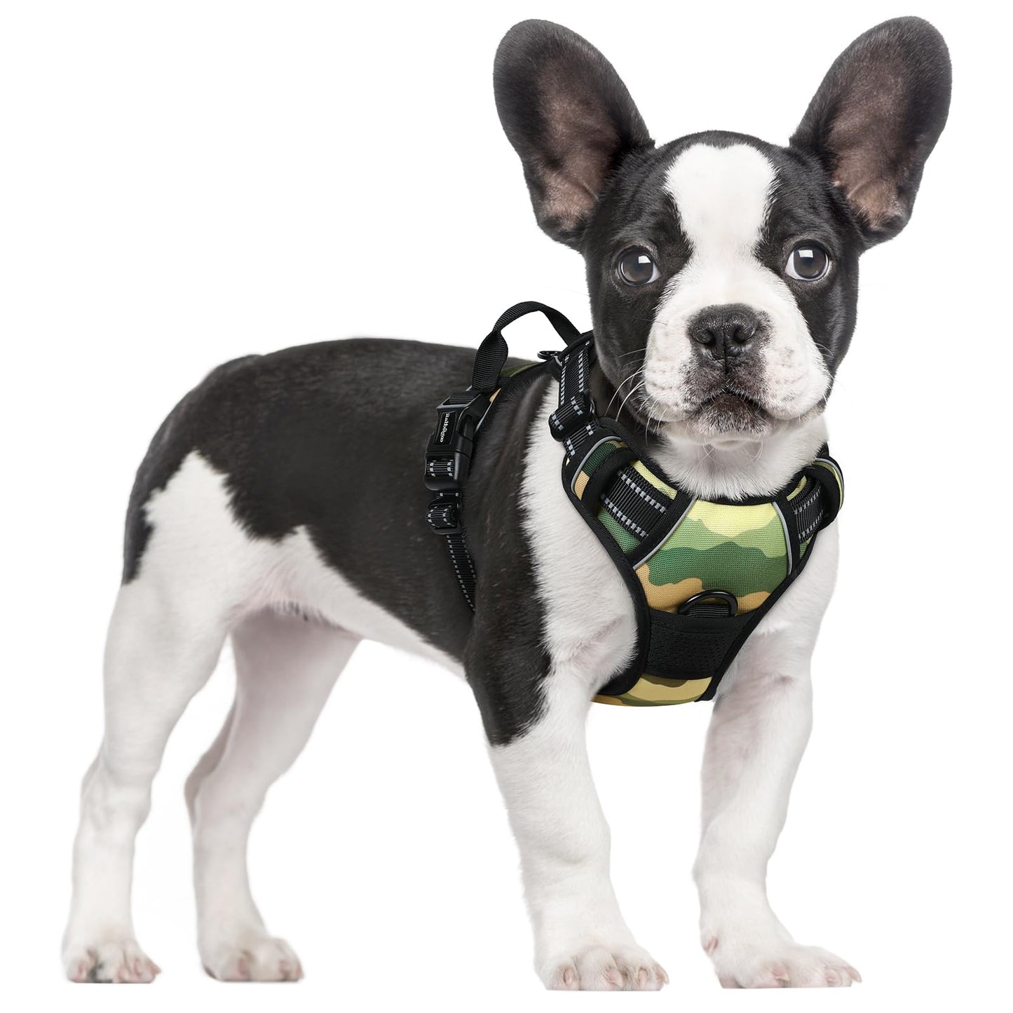 PawGuard No-Pull Reflective Dog Harness - Large Black