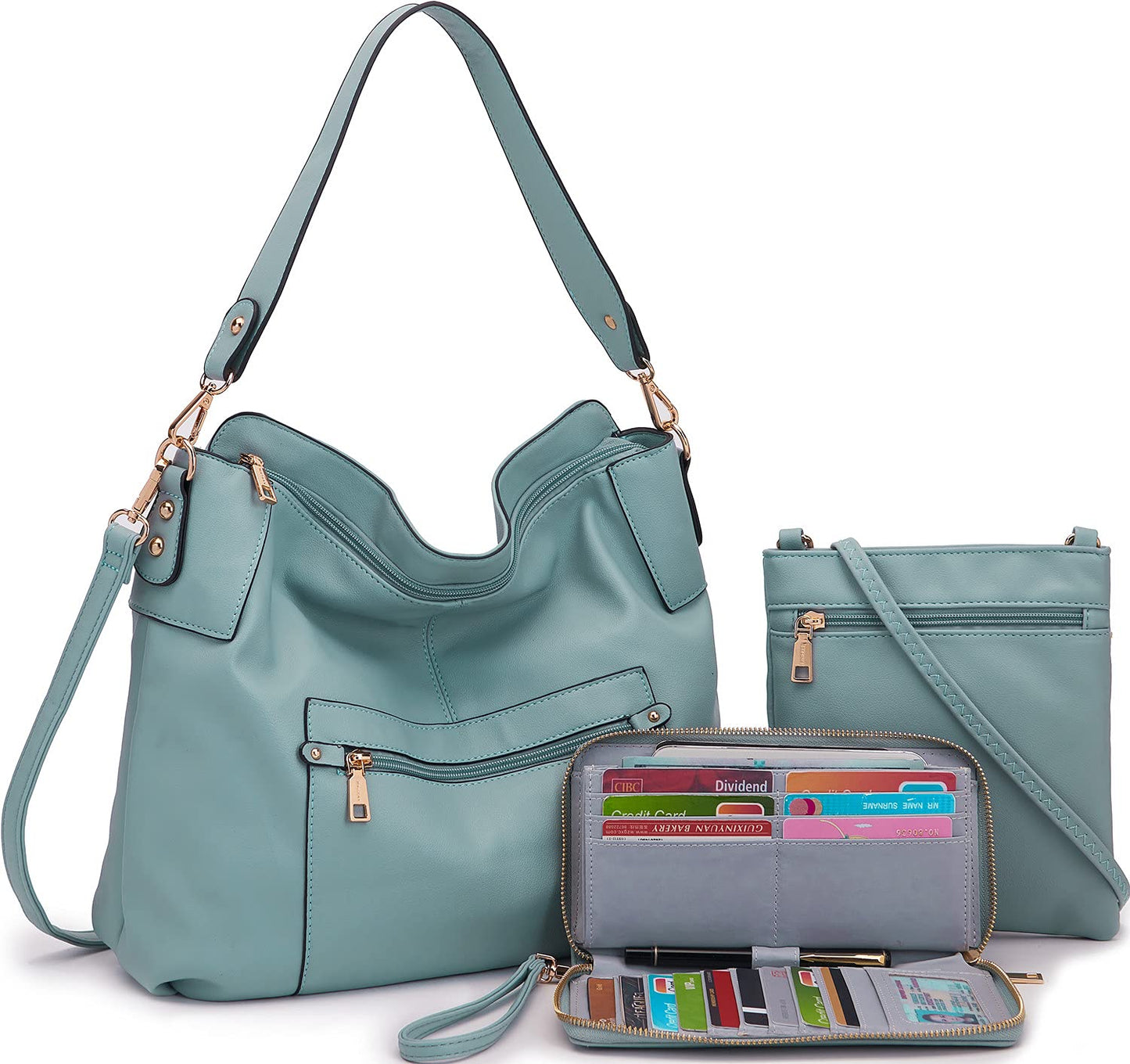 ChicCrossbody: Women's Tote & Wallet Set