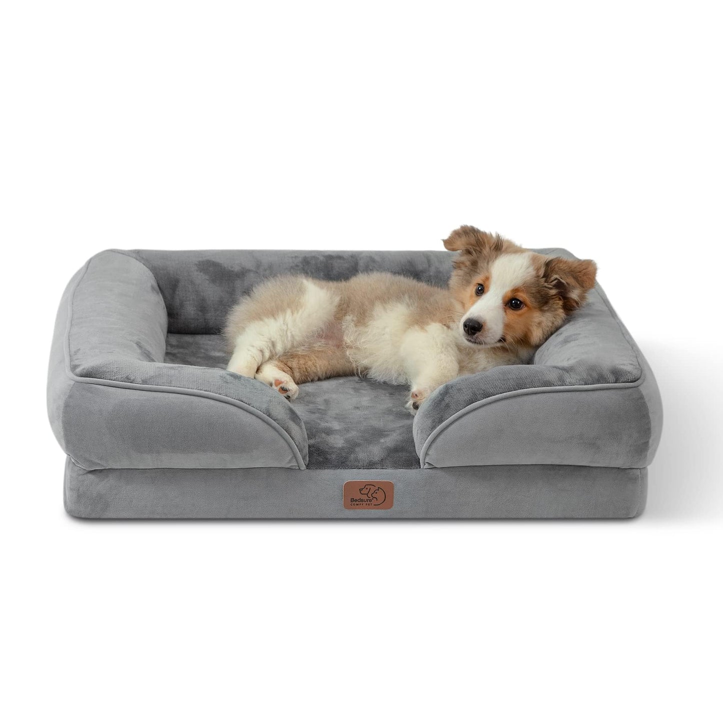 ComfyPaws Orthopedic Washable Dog Sofa - Large, Grey