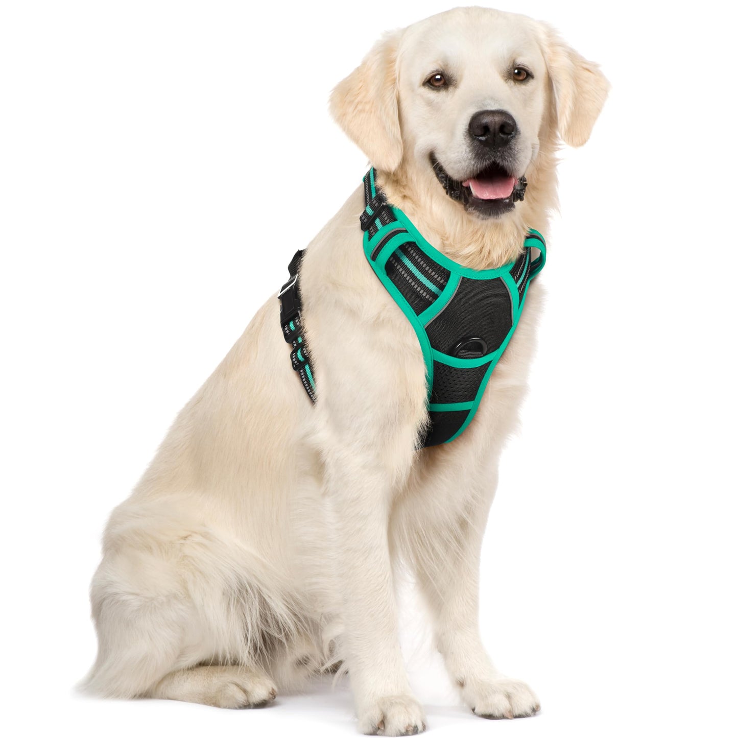 PawGuard No-Pull Reflective Dog Harness - Large Black