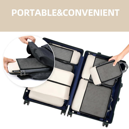 BAGAIL Expandable Travel Compression Cubes Set
