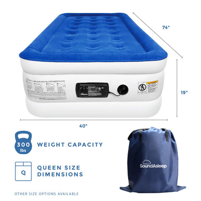 DreamNest Luxe Air Mattress with ComfortCoil Tech