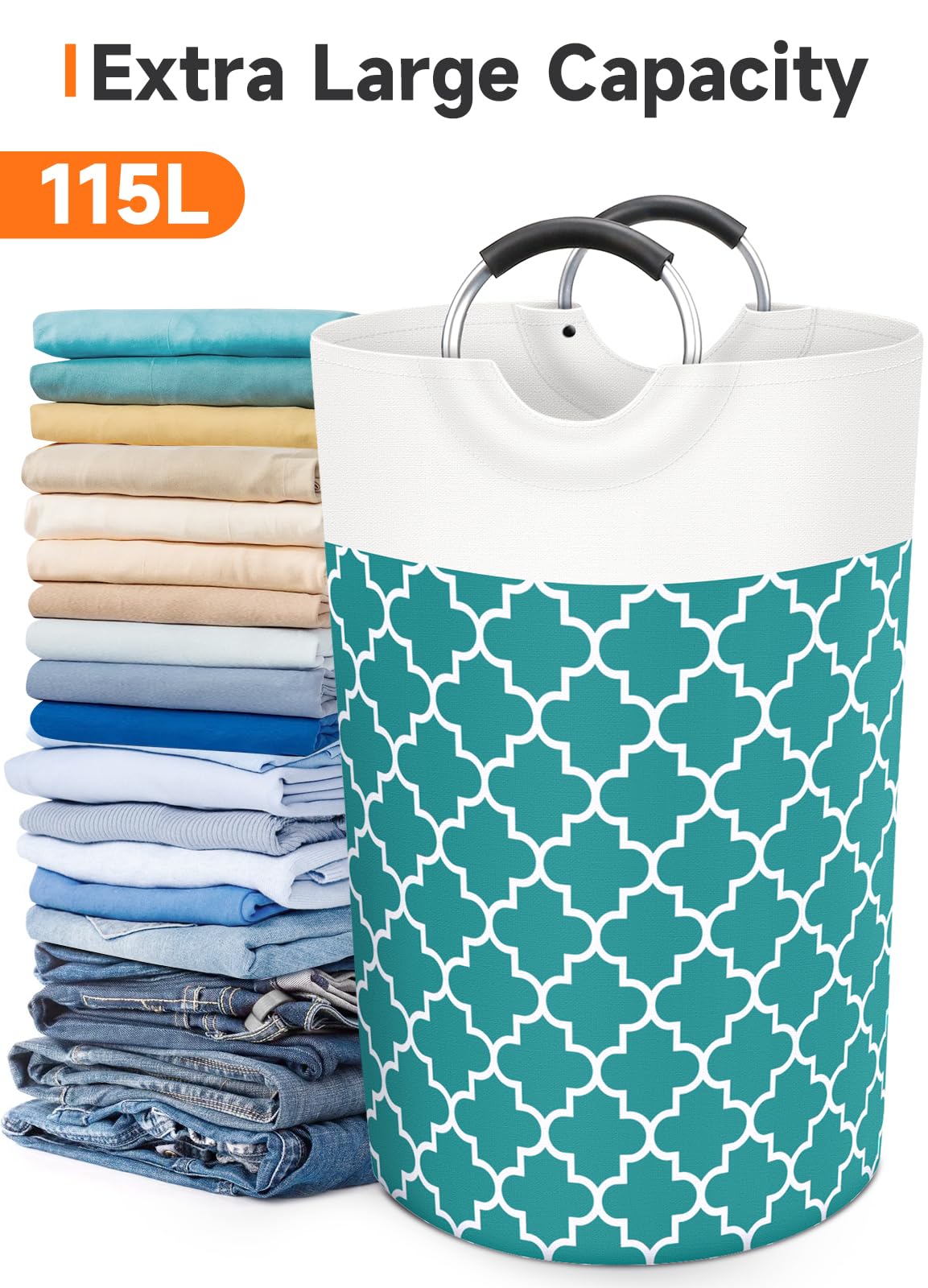 Collapsible Hamper Bag - Grey