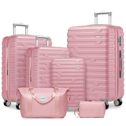LAVENDER 6pc Hardside Spinner Luggage