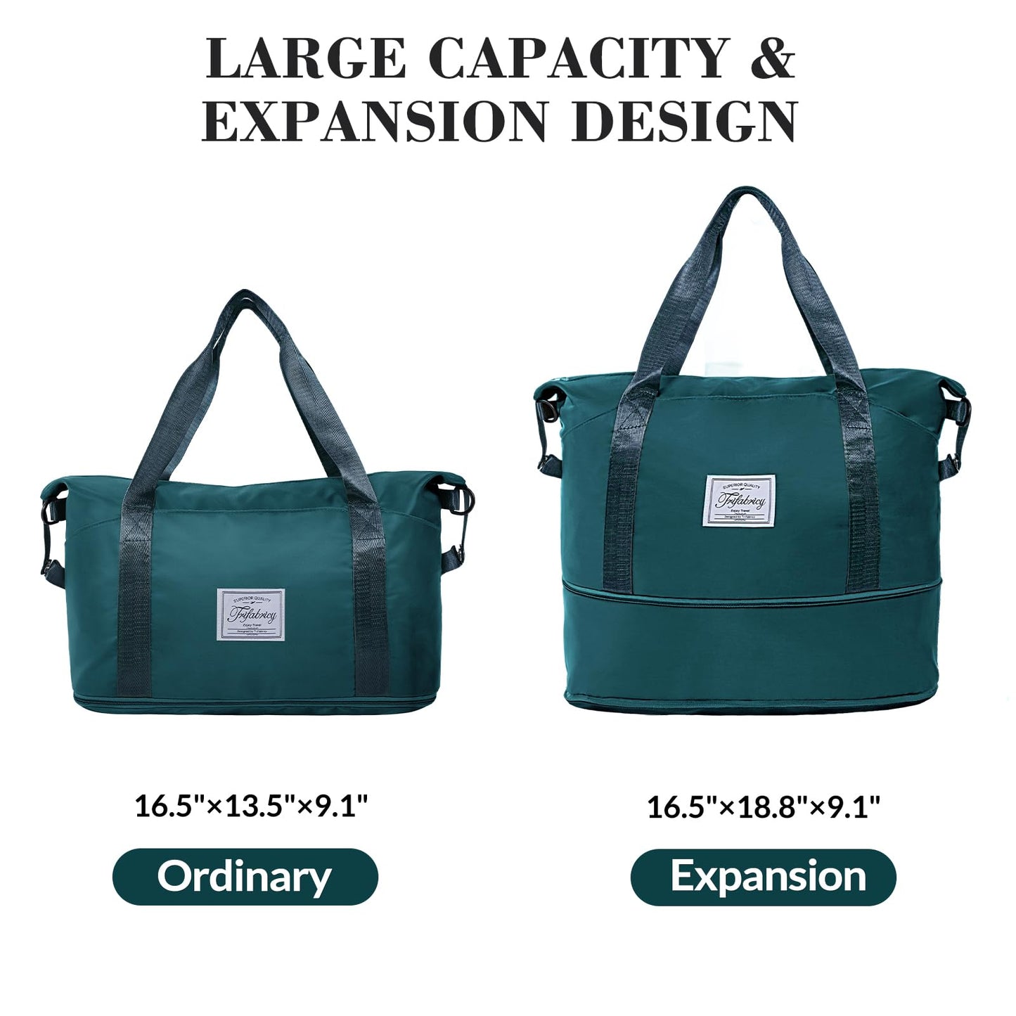 Pink Expandable Travel Duffel with Wet Pocket