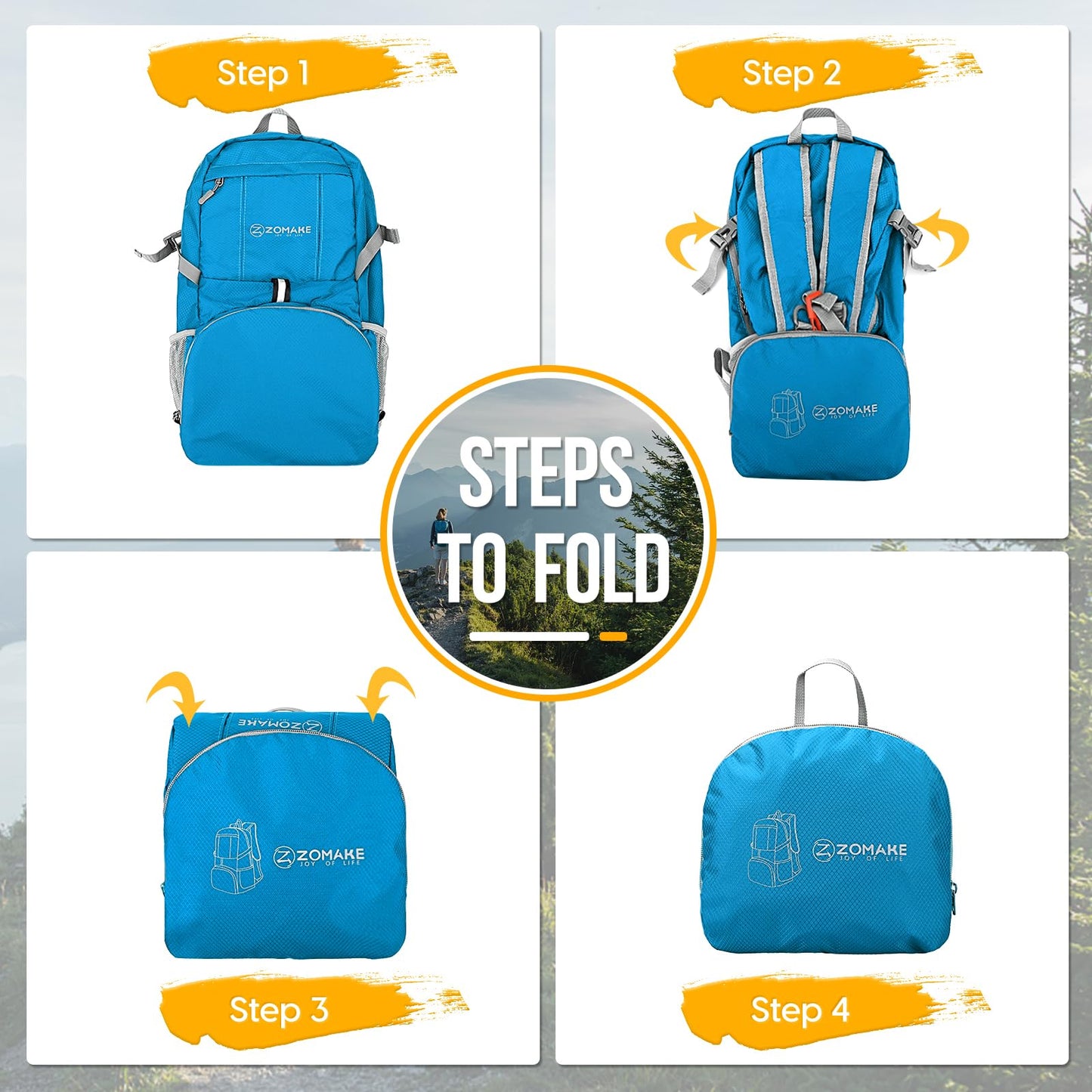 ZOMAKE 35L Compact Waterproof Hiking Backpack