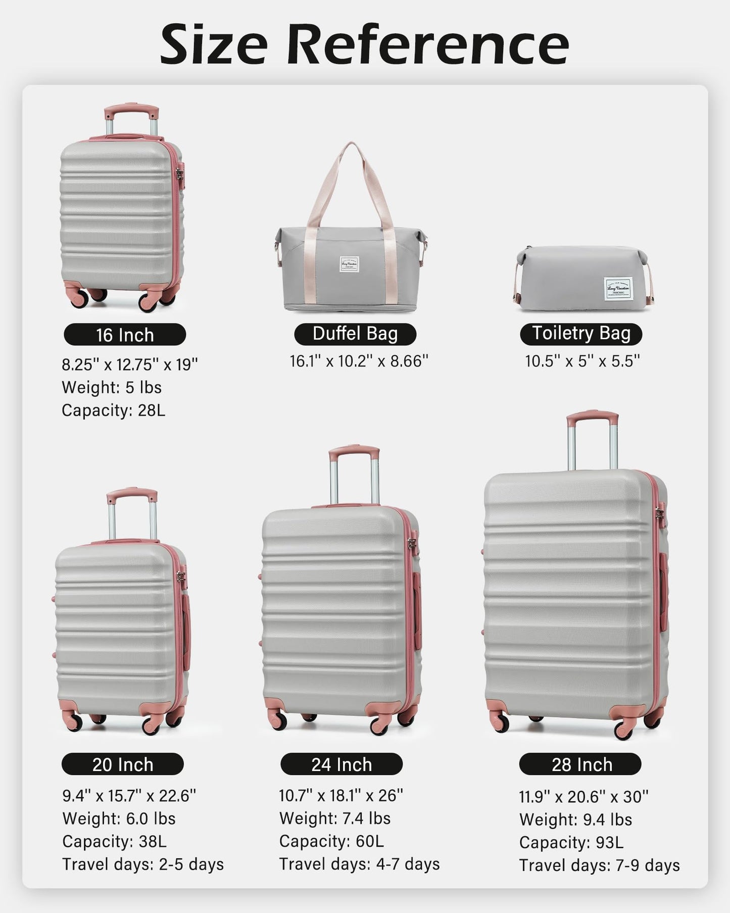 VoyagePro 6-Piece Hardshell Luggage Set