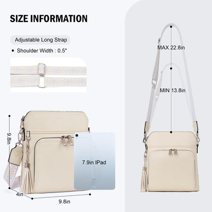 Tassel Charm Crossbody Bag for Women