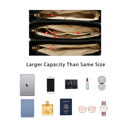 Luxe Leather Satchel & Crossbody Bags