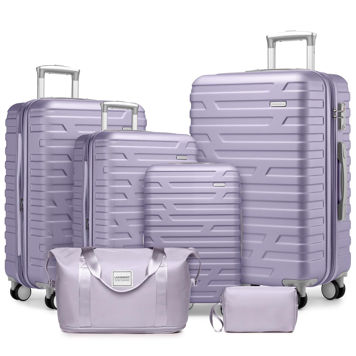LAVENDER 6pc Hardside Spinner Luggage
