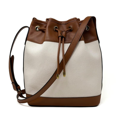 AFKOMST Chic Leather Bucket & Crossbody Bag Set
