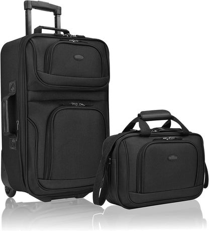 U.S. Traveler Rio Expandable Orange Carry-on