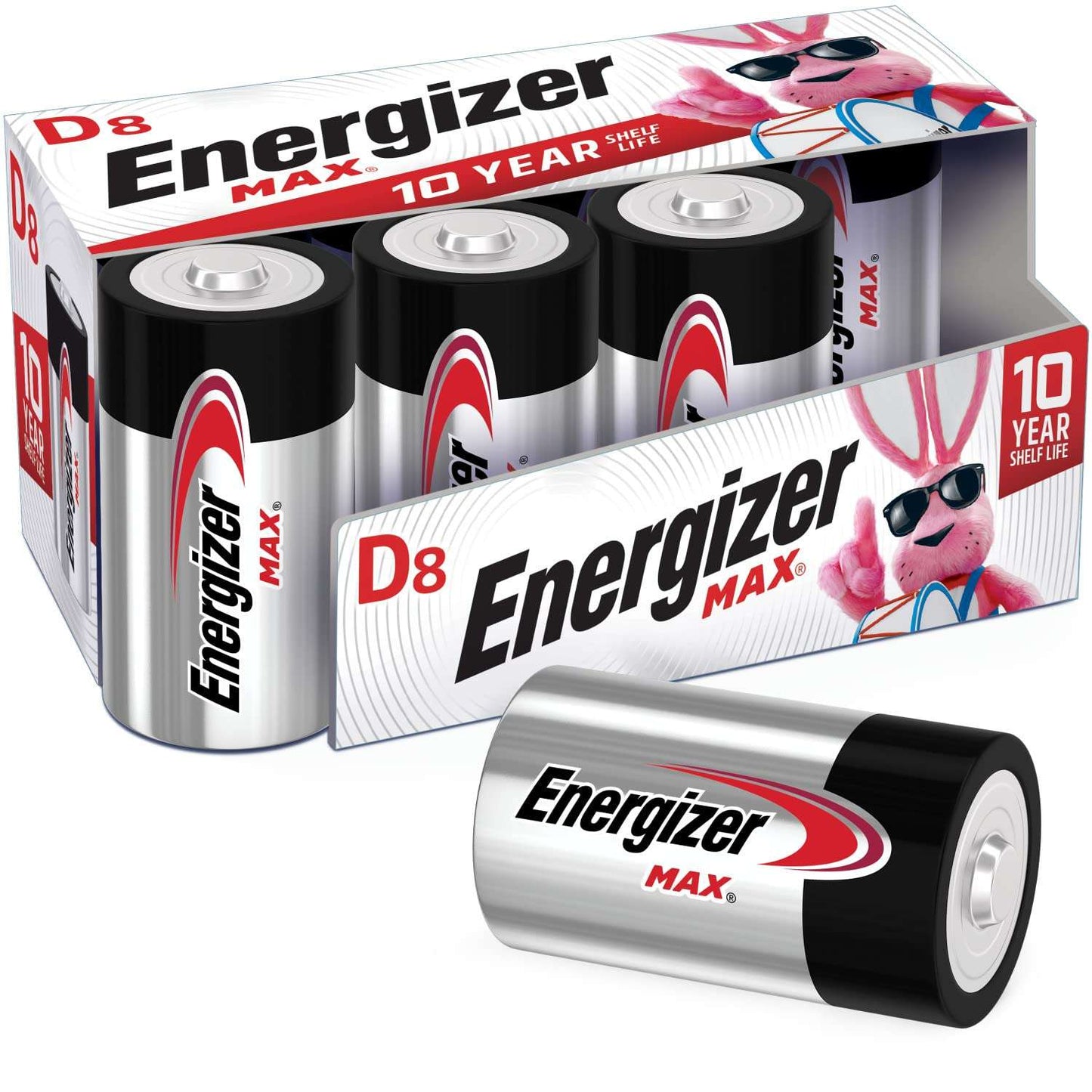 Energizer Premium D Alkaline Batteries 8-Pack
