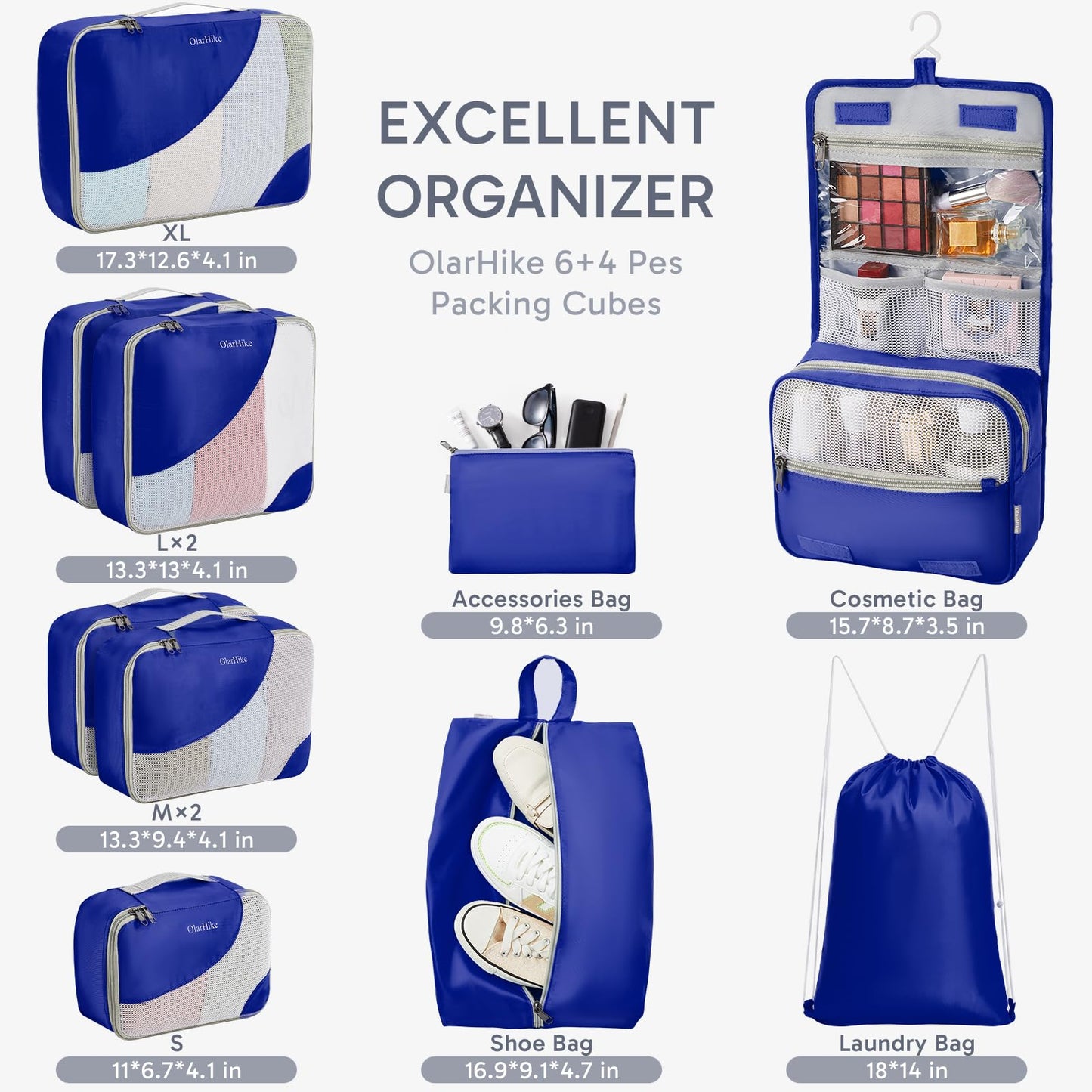 OlarHike Travel Cube Set - Cream Organizer & Gifts
