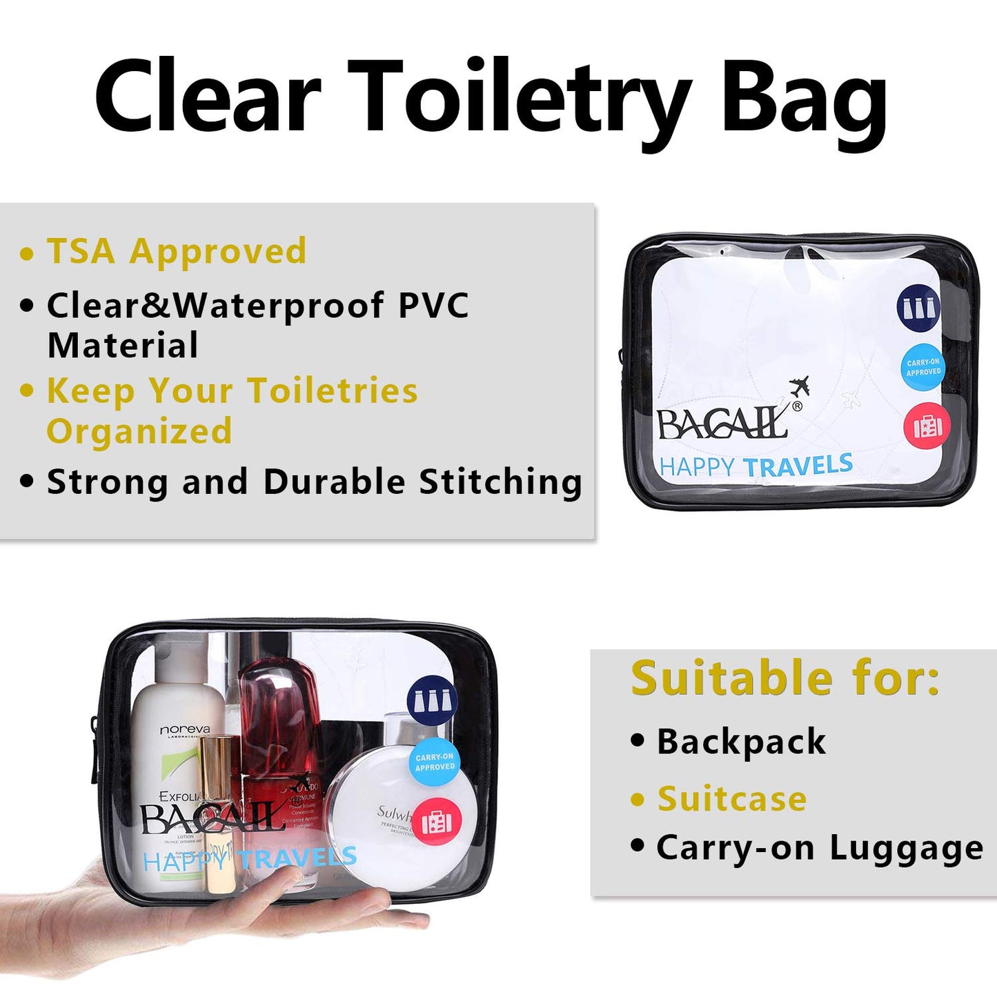 BAGAIL Travel Cubes: 8/9 Set Packing Organizers