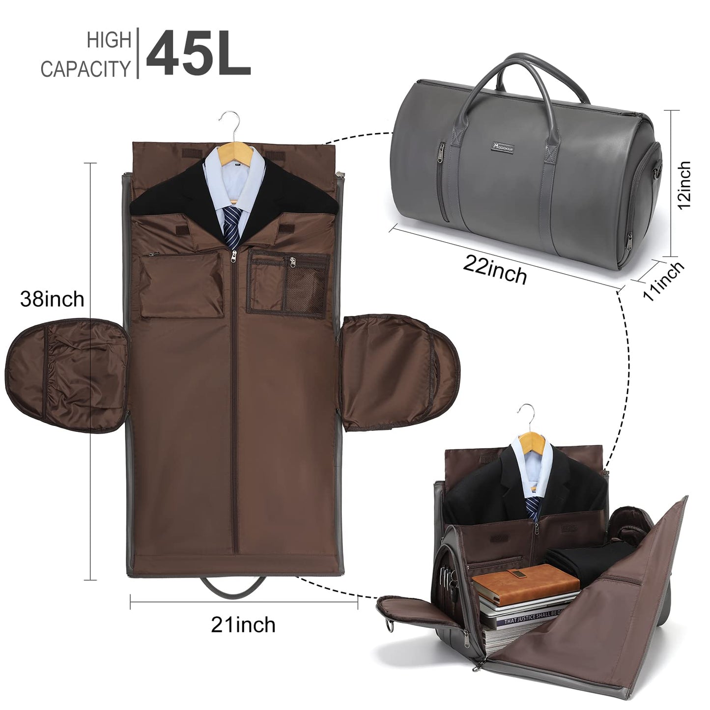 Modoker Travel Garment Bag - Versatile & Stylish
