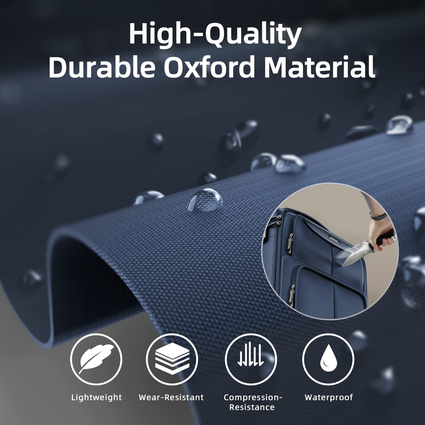 SHOWKOO Armygreen 3-Piece Expandable Luggage Set