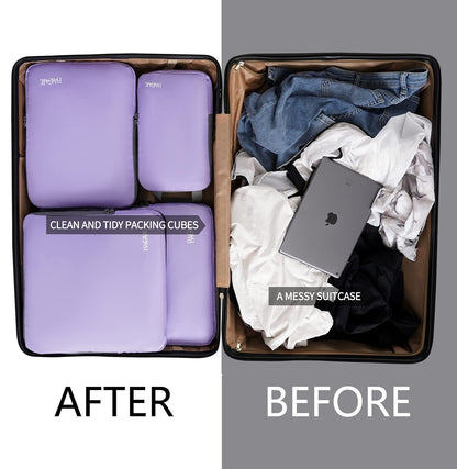 BAGAIL Expandable Travel Compression Cubes Set