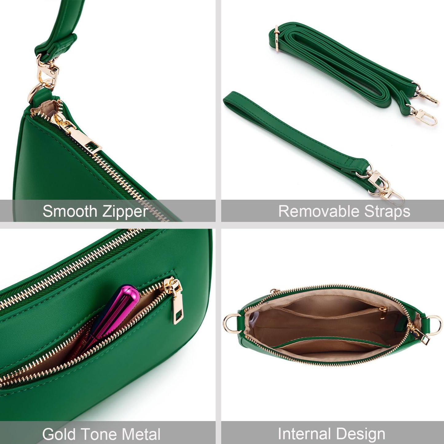 Retro Vegan Leather Shoulder Bag