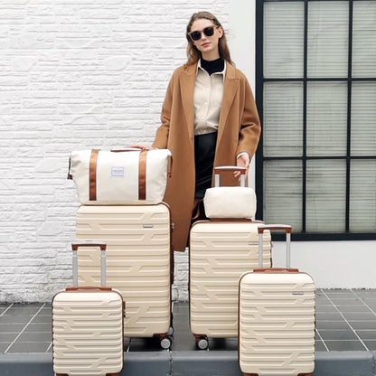 LAVENDER 6pc Hardside Spinner Luggage