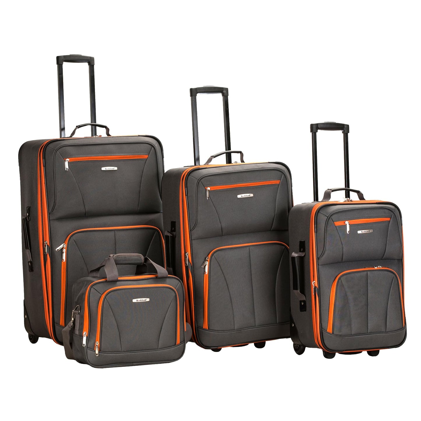 Charcoal Rockland Journey Expandable Luggage Set