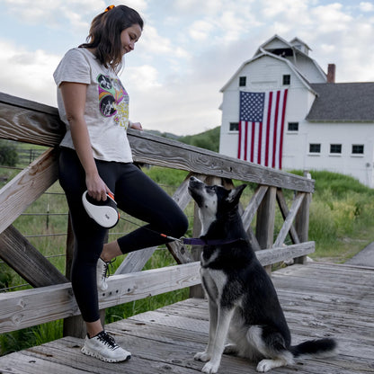 SpinFree 360° Dog Leash - Large, White, 16ft Nylon