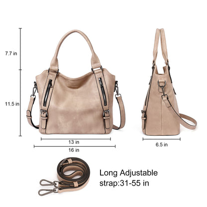 CLUCI Eco Luxe Vegan Leather Tote Bag