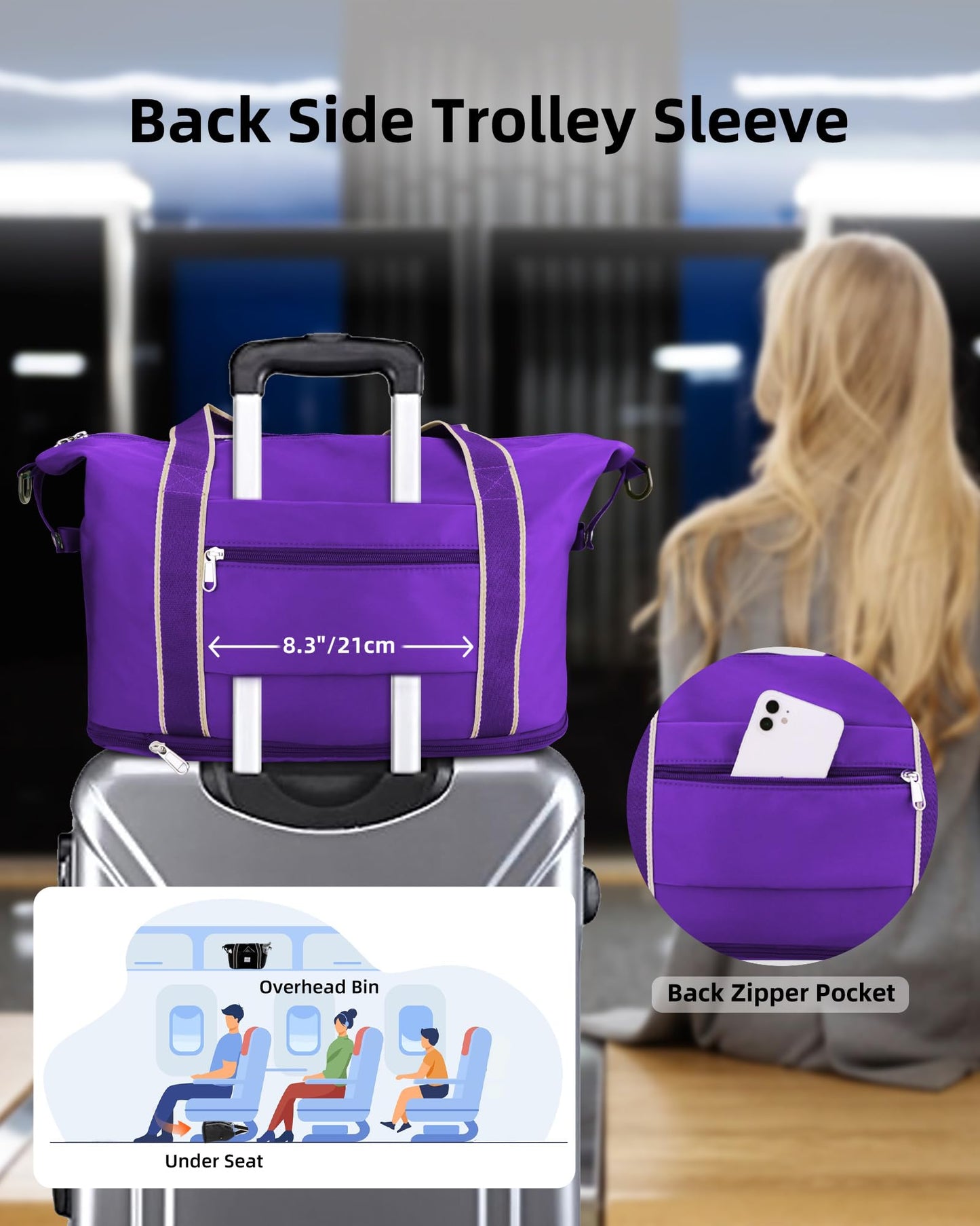 WALNEW Foldable Waterproof Travel Duffel Bag