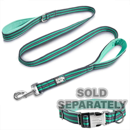 RhinoGrip Aqua: Double Handle Reflective Dog Leash