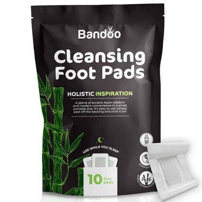 Bamboo Bliss Deep Cleansing Foot Pads - 10 Pack