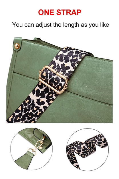 AUYOCO Chic Vegan Leather Crossbody Bag with Strap