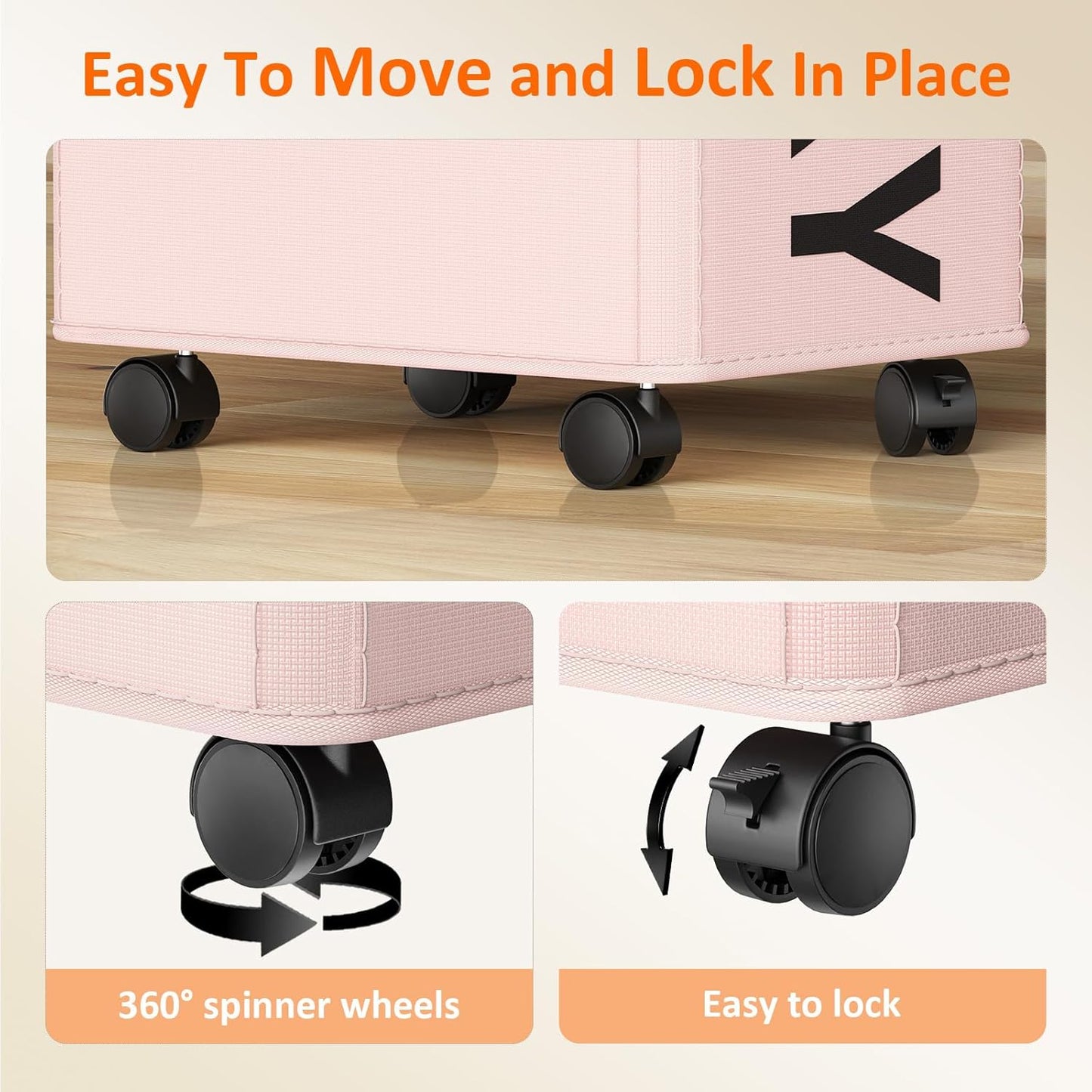 RollAway 90L Laundry Basket with Removable Bag