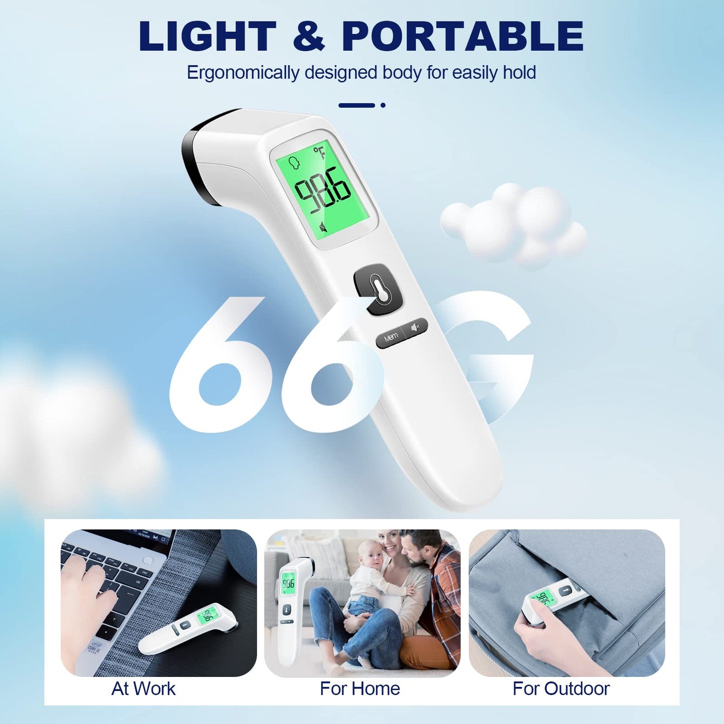 SmartScan No-Touch Thermometer: Family & Fever Care