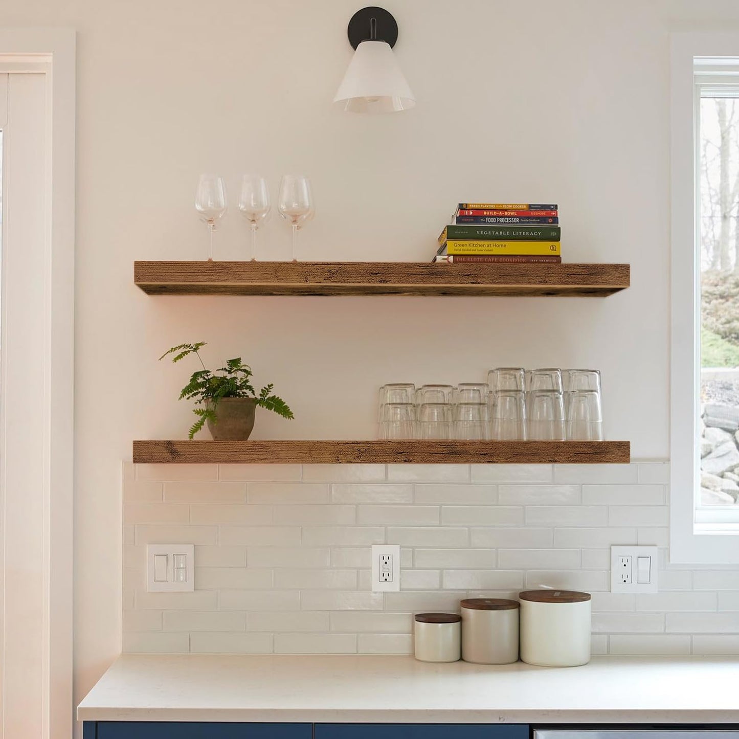 Rustic Farmhouse Shelves (008-40BN)