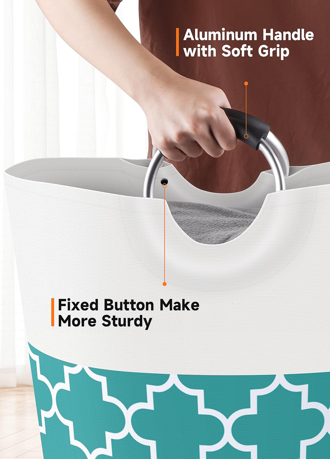 Collapsible Hamper Bag - Grey