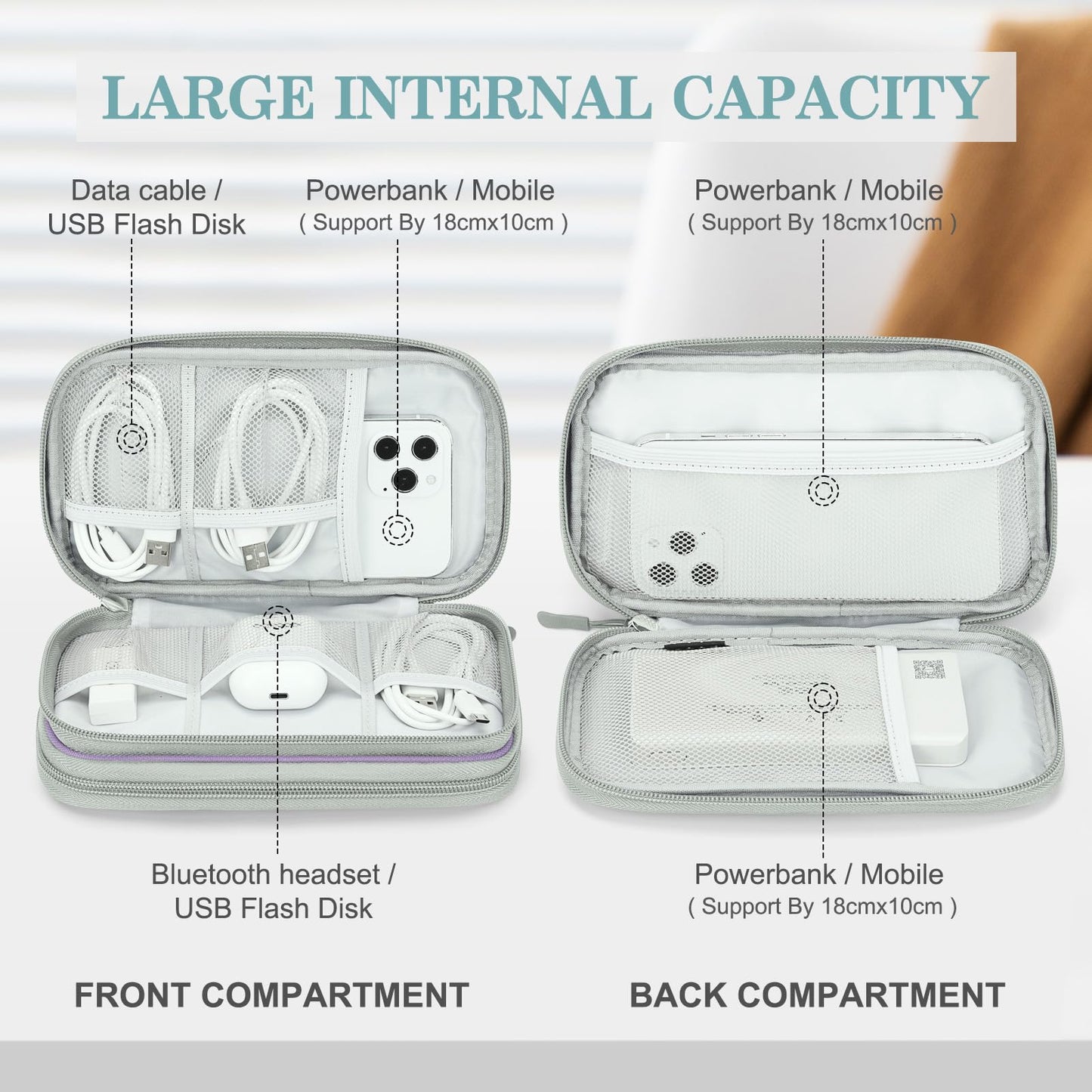 FYY All-in-One Travel Cable Organizer Pouch