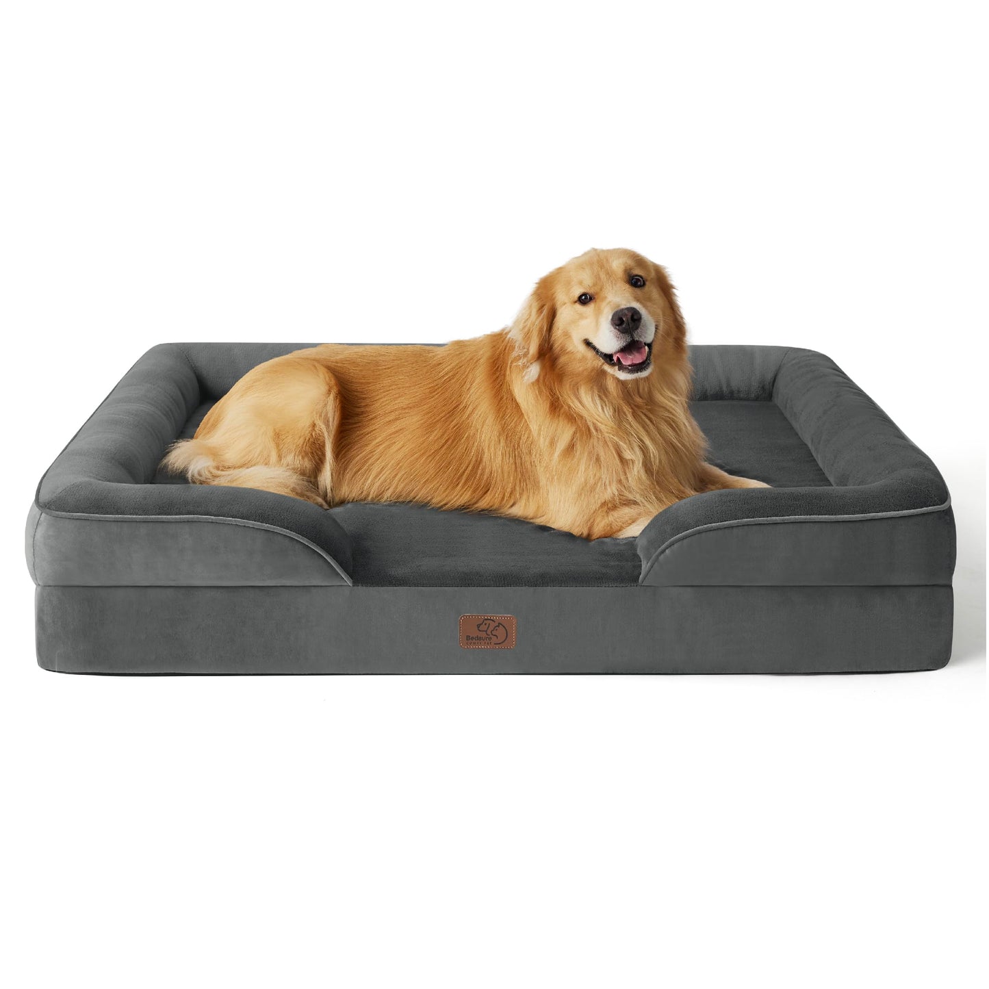 ComfyPaws Orthopedic Washable Dog Sofa - Large, Grey